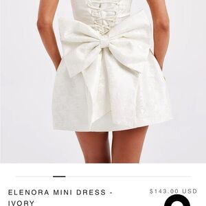 Babyboo Elenora Ivory Floral Mini Dress